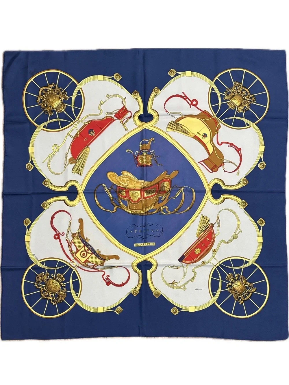 Hermes Paris 100% Silk Scarf